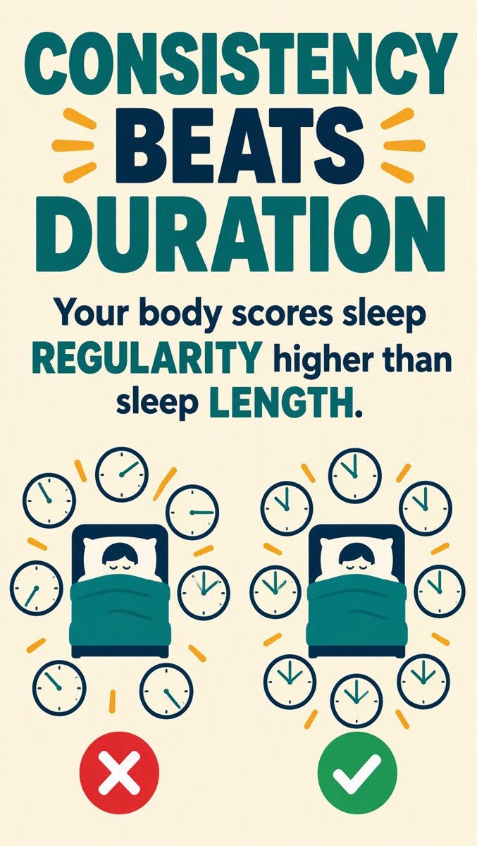Consistency beats duration — the body scores regularity first