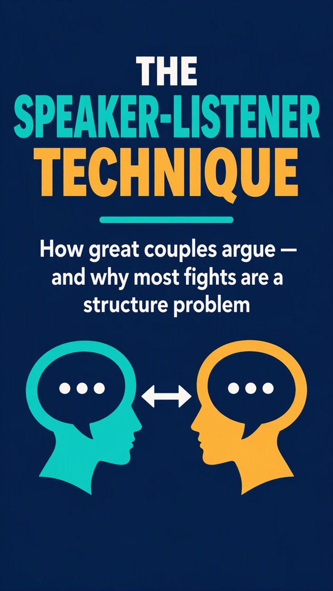 The Speaker-Listener Technique: How Great Couples Argue