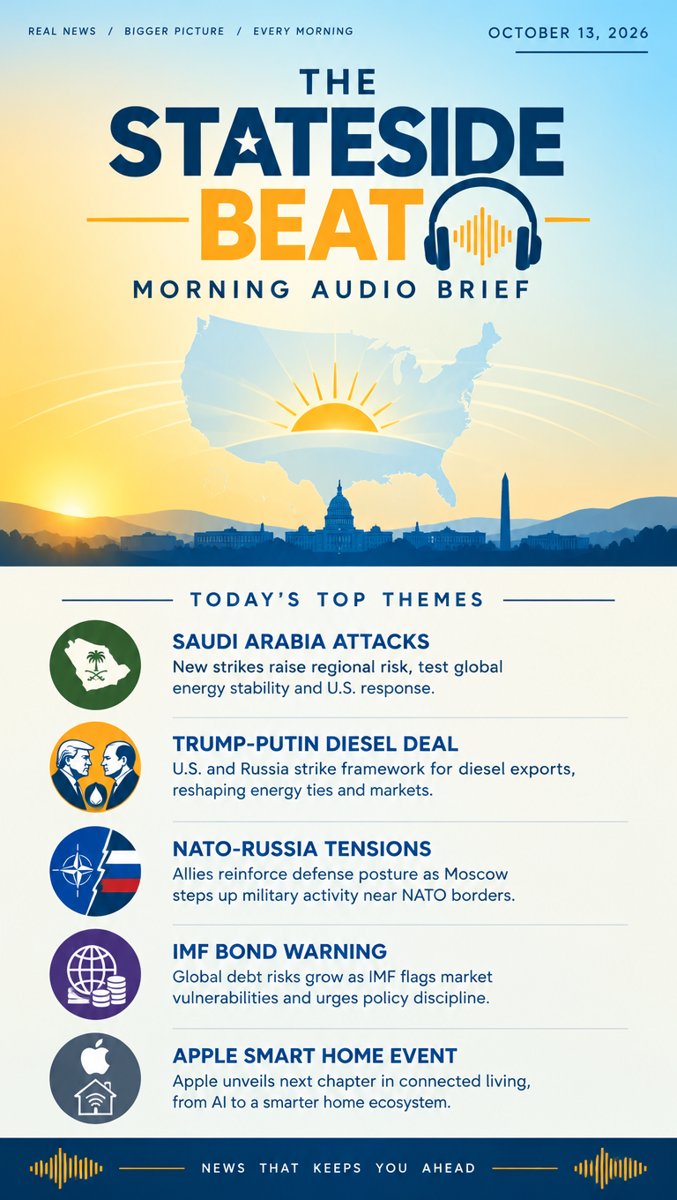 The Stateside Beat — Morning Audio Brief · October 13, 2026