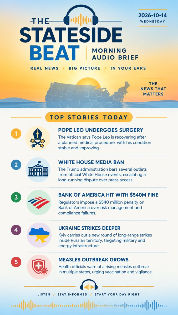 The Stateside Beat — Morning Audio Brief · 2026-10-14