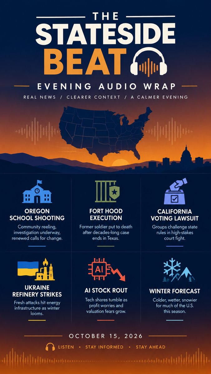 The Stateside Beat — Evening Audio Brief · October 15, 2026
