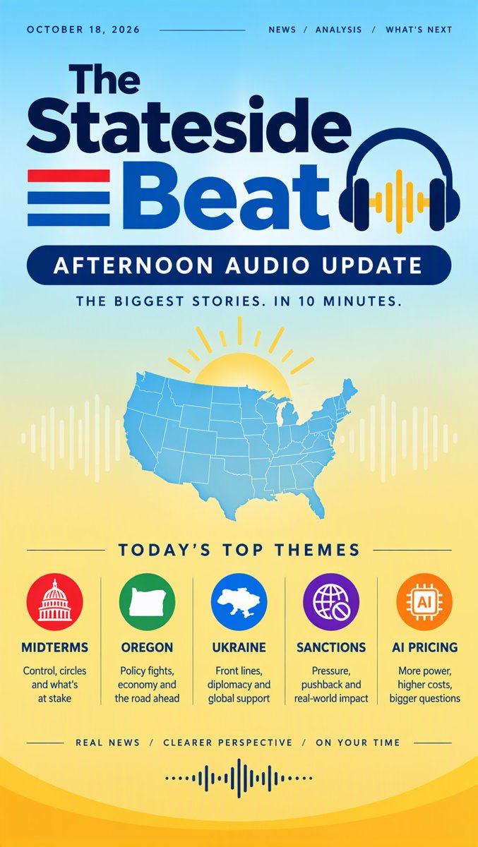 The Stateside Beat — Afternoon Audio Brief · October 18, 2026