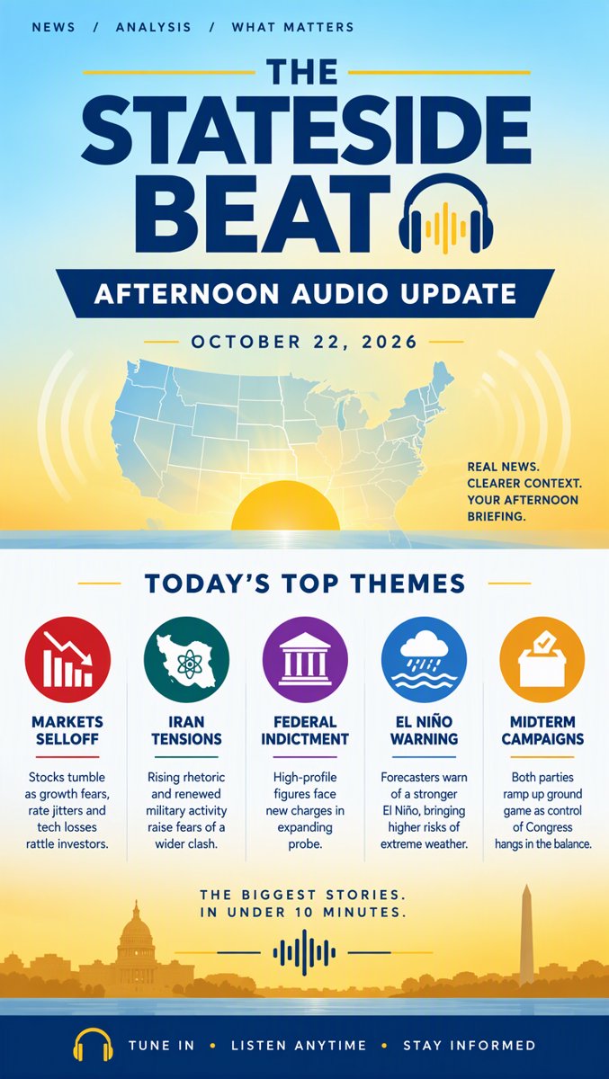 The Stateside Beat — Afternoon Audio Brief · October 22, 2026