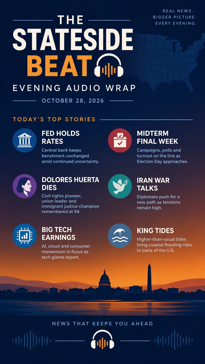 The Stateside Beat — Evening Audio Wrap · October 28, 2026