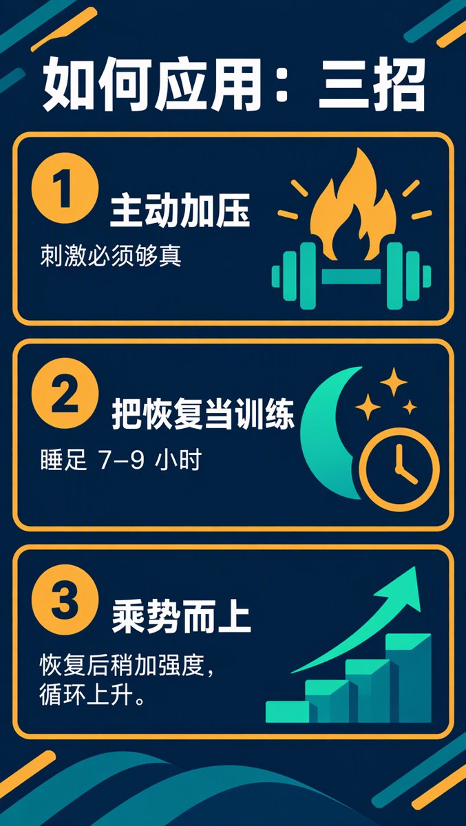 如何应用——加压、安排恢复、乘势而上