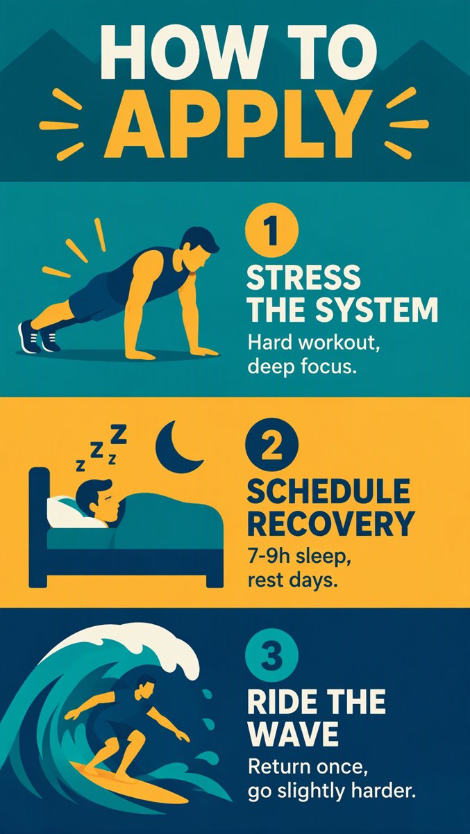 How to Apply — stress, schedule recovery, ride the wave