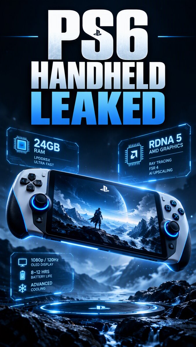 PS6 Handheld Just Leaked — Nearly PS5 Pro Power
