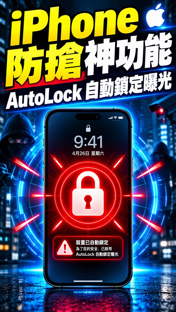 科技一分鐘｜9月22日｜Apple AutoLock 防搶自動鎖定曝光