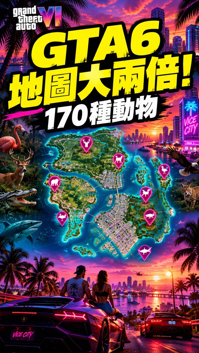 科技一分鐘｜10月4日｜GTA6 Leonida 世界觀曝光！地圖大兩倍、170種動物