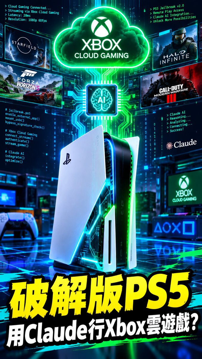 科技一分鐘｜10月13日｜破解版 PS5 行到 Xbox 雲遊戲！Claude 仲係幕後軍師