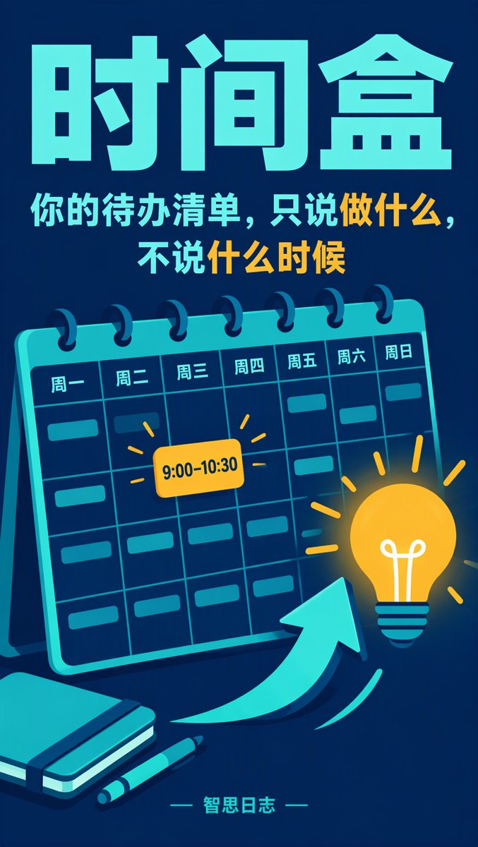 时间盒：你的待办清单，只说做什么，不说什么时候