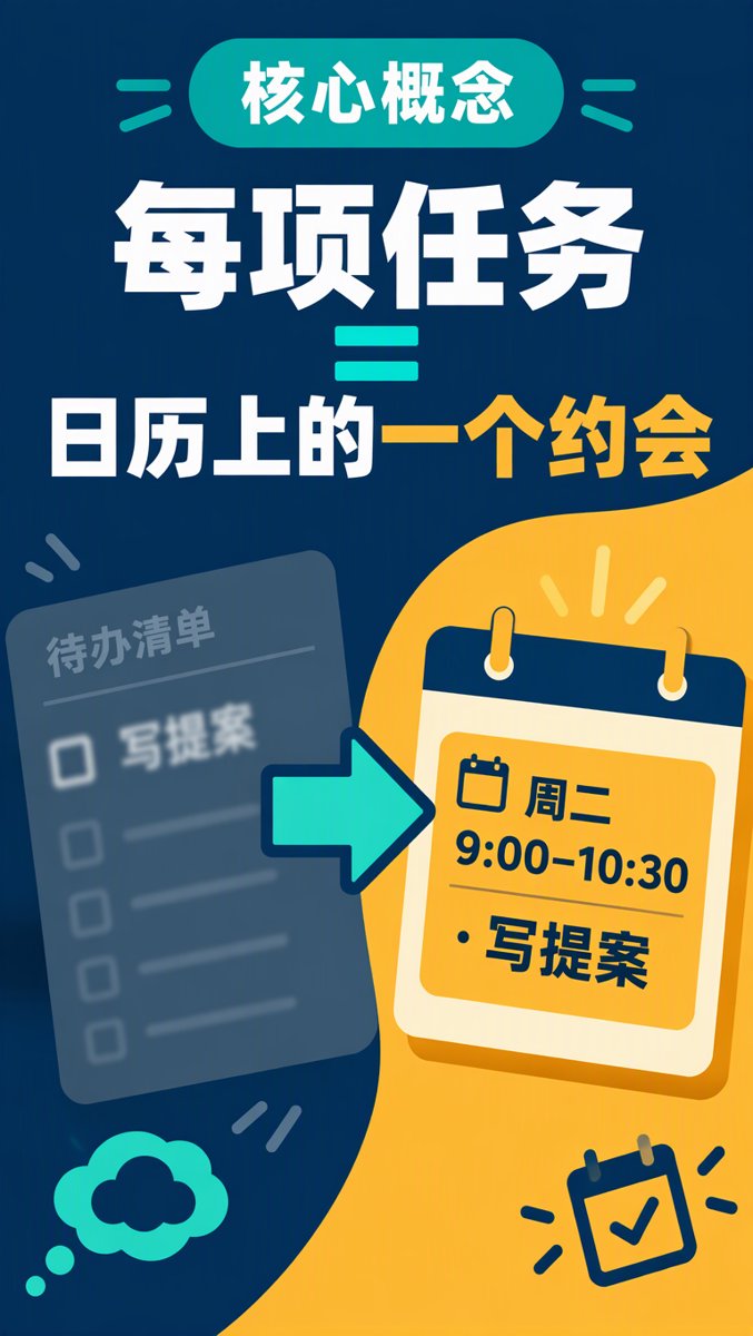 每项任务=日历上的一个约会