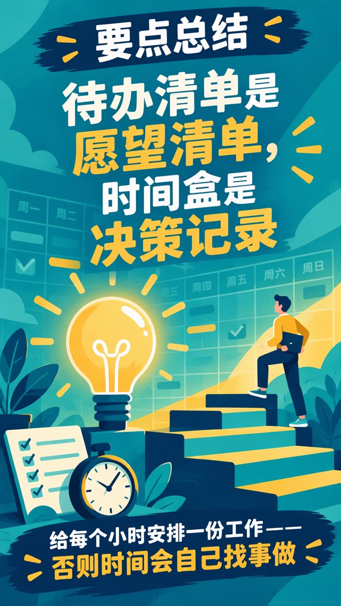 待办清单是愿望清单,时间盒是决策记录