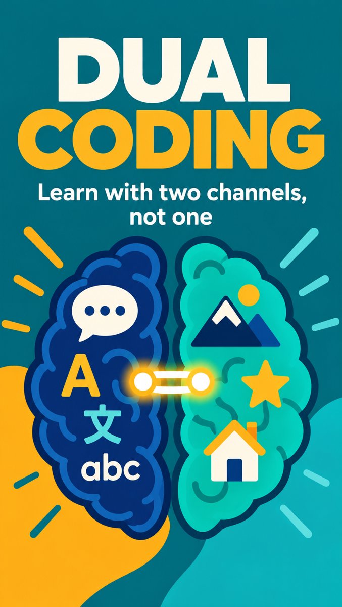 Dual Coding: Your Notes Have One Voice — Give Them a Picture