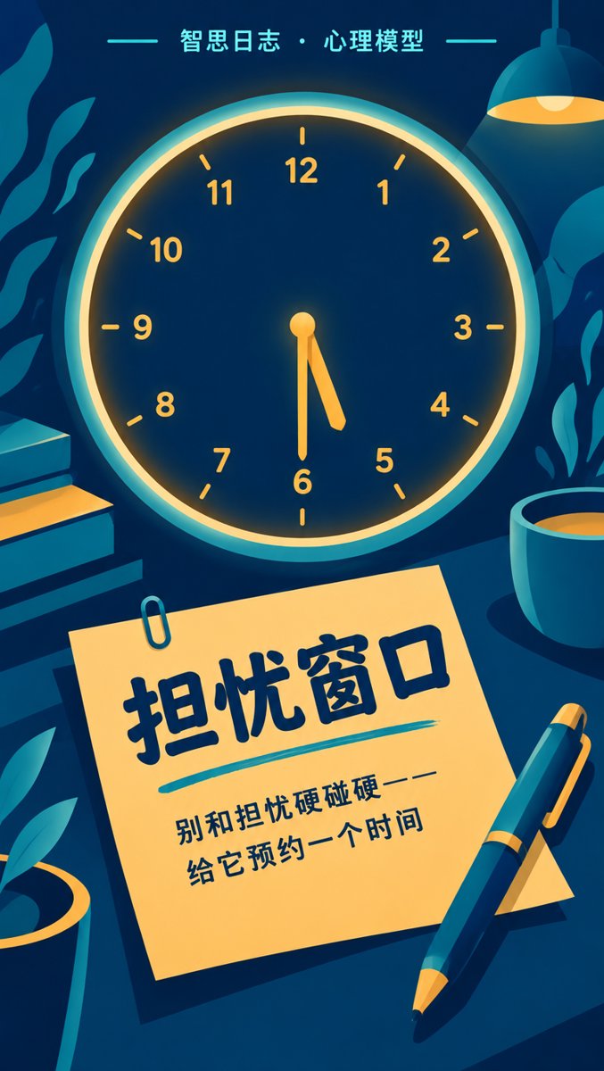 担忧窗口：别和担忧硬碰硬——给它预约一个时间