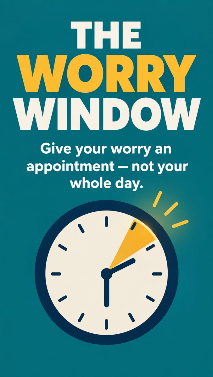 The Worry Window: Don't Fight Your Worries — Give Them an Appointment