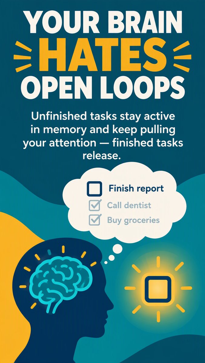 Your brain hates open loops