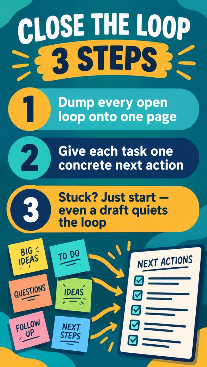 Close the loop — 3 steps