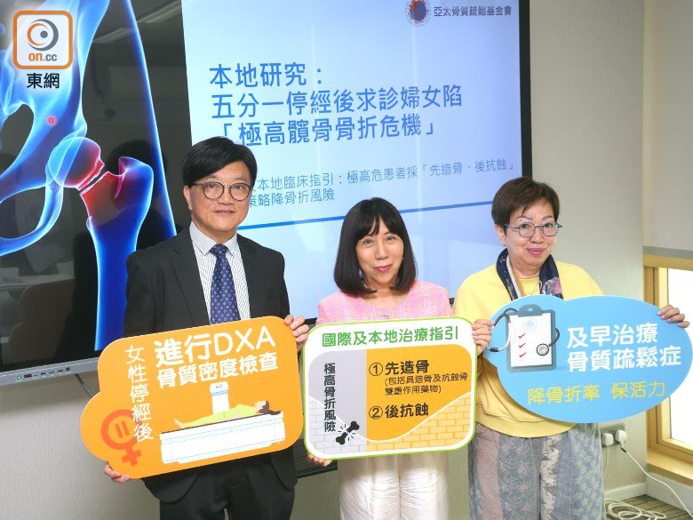 每5停經婦中1高危中髖骨骨折 專家促做DXA骨質密度檢查