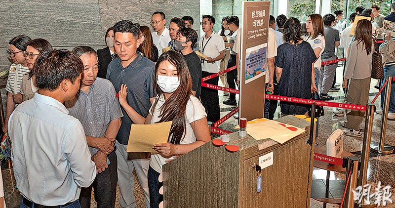 「擎海」第1期次輪銷售 截至下午1時A組時段已沽售88伙