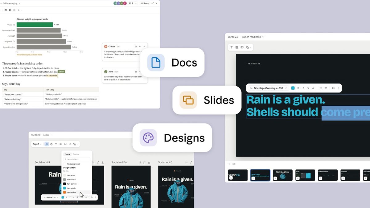【Anthropic】Claude變身AI辦公室 推Docs、Slides兼多人協作 搶攻Microsoft Office（有片）