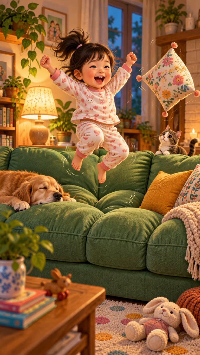 I jump on the sofa — scene