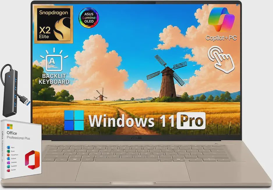 ASUS Zenbook A16 with 3K OLED touchscreen — the value sniper