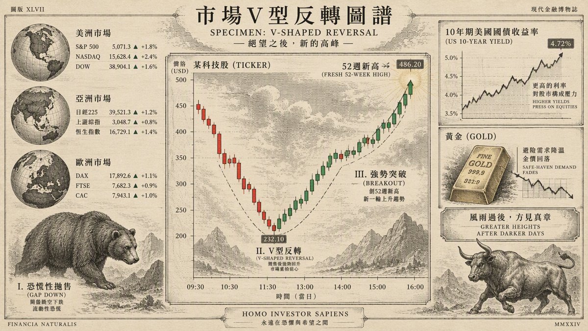 🟡 散戶每日指南：五檔晶片跳空低開、收盤三紅兩黑——INTC +3.9% 領漲、NVDA 距「完美板」只剩 2.82%，MU 一年 +568% 對決 Mag7 YTD 平均 +7.6% 的績效鴻溝 — 9 月 24, 2026