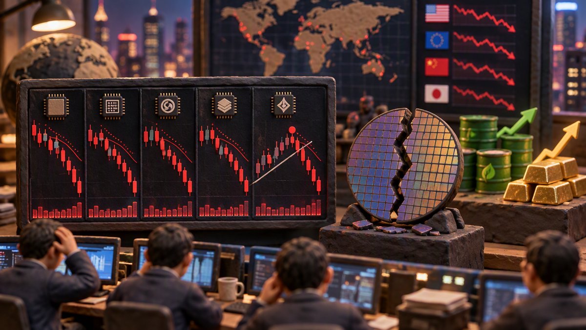 🔴 散戶每日指南：五檔晶片二連日跳空低開、AMD 30 日冠軍 +29.06% 當場翻空——MU 開盤 15 分鐘摸 $1,088.50 即全日頂、開盤 15 分鐘沒走就是陰跌一路，OpenAI 營收重置引爆 AI 債務融資之辯，半導體 YTD +134% 對決 Mag7 +7.87% 的績效鴻溝 — 10 月 8, 2026