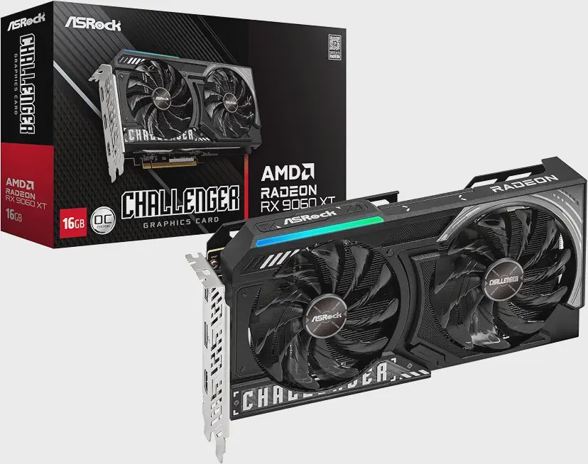 ASRock Radeon RX 9060 XT Challenger 16GB — the anti-NVIDIA-tax pick
