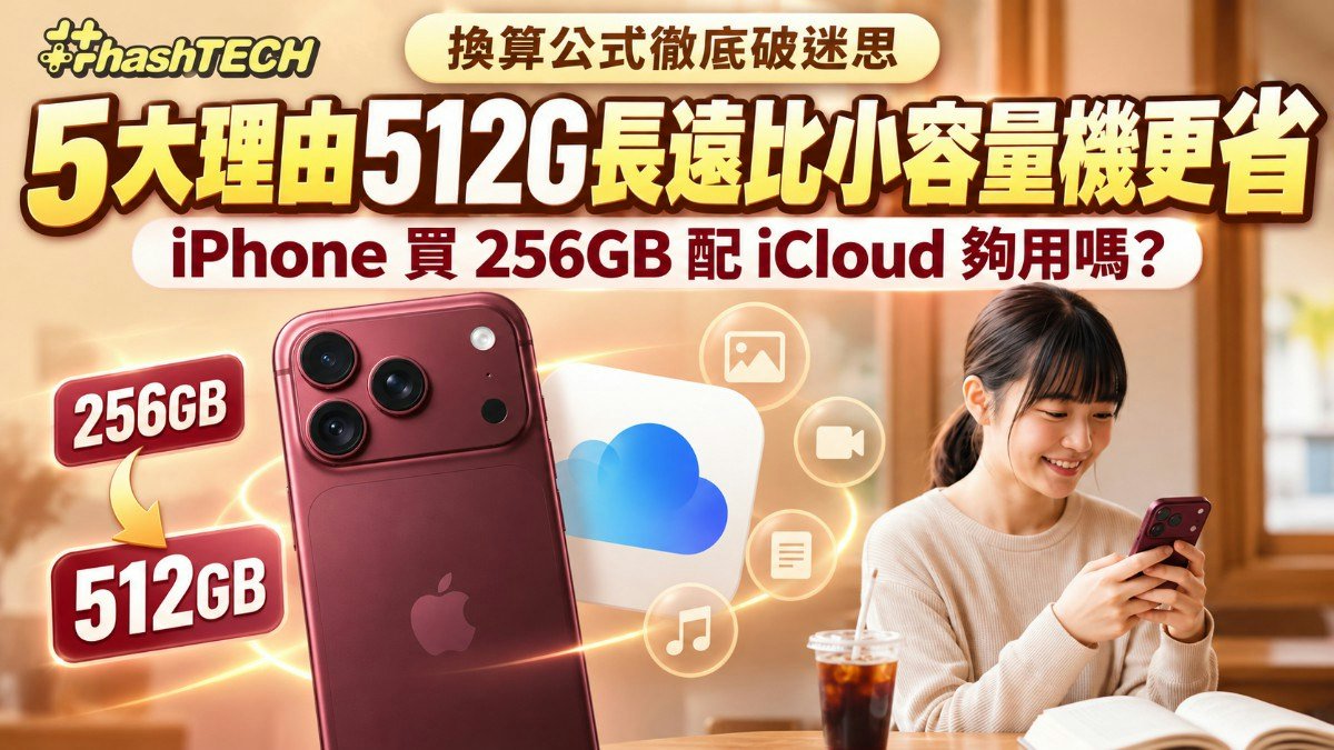 iPhone Duo 256GB／512GB差價達$1800！5理由iCloud難取代別貪平｜數碼生活