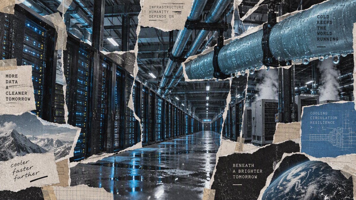 Data center hall — the infrastructure behind the numbers