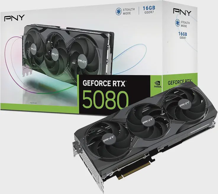 PNY GeForce RTX 5080 Triple Fan — the cheapest 5080 we found on Amazon US this week