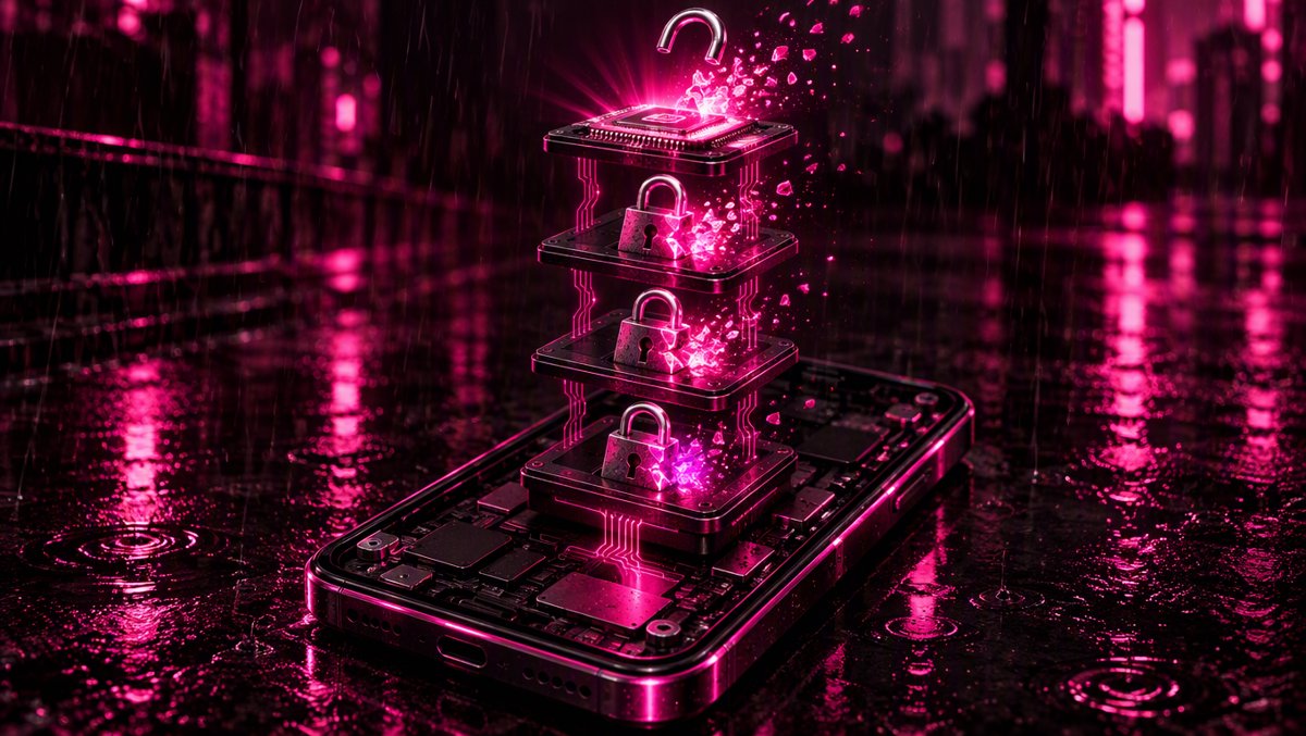 Boot-chain layers unlocking — an illustration of what an untethered jailbreak defeats