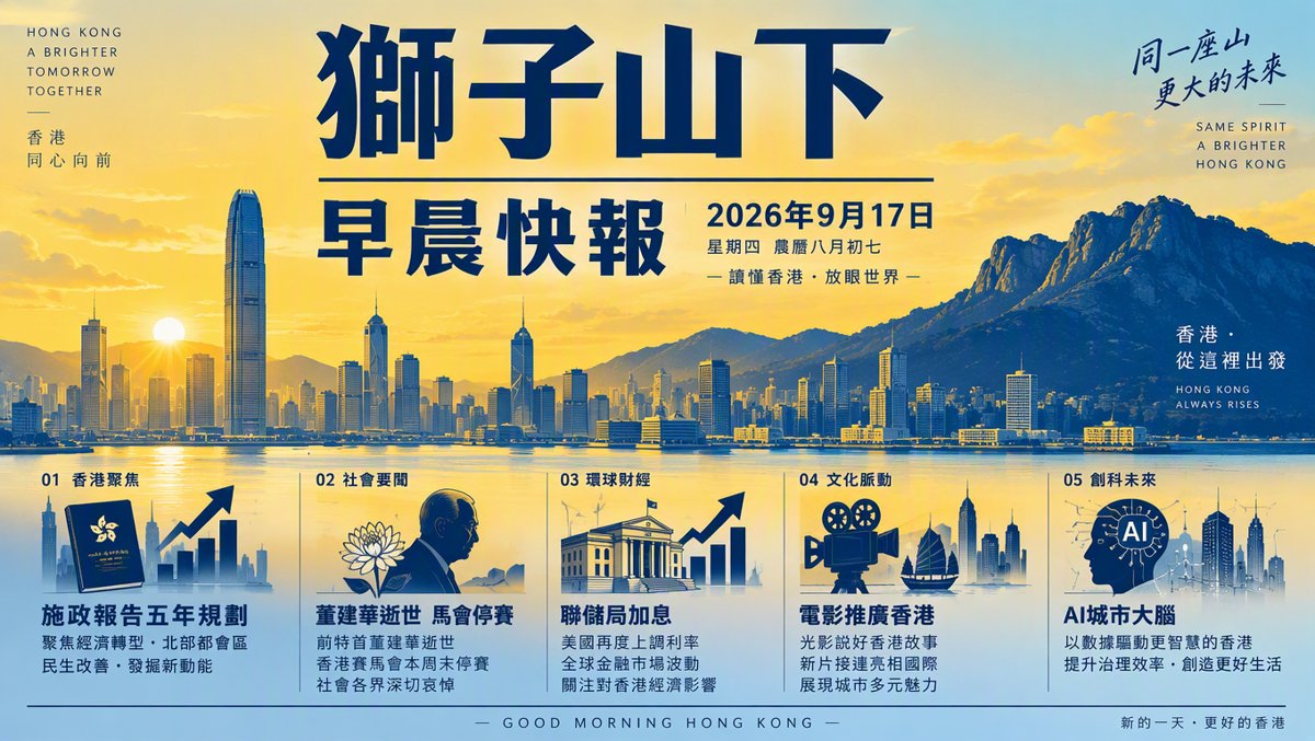 獅子山下每日新聞｜2026年9月17日