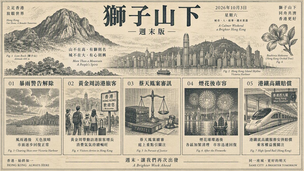 獅子山下每日新聞｜2026年10月3日