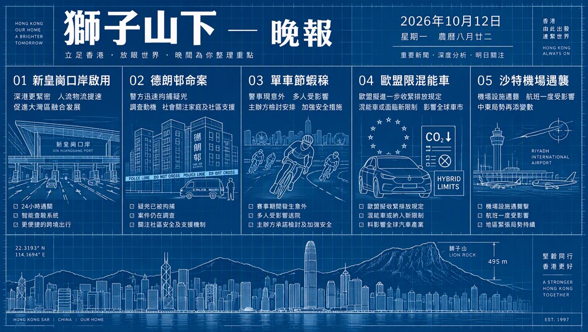 獅子山下每日新聞｜2026年10月12日
