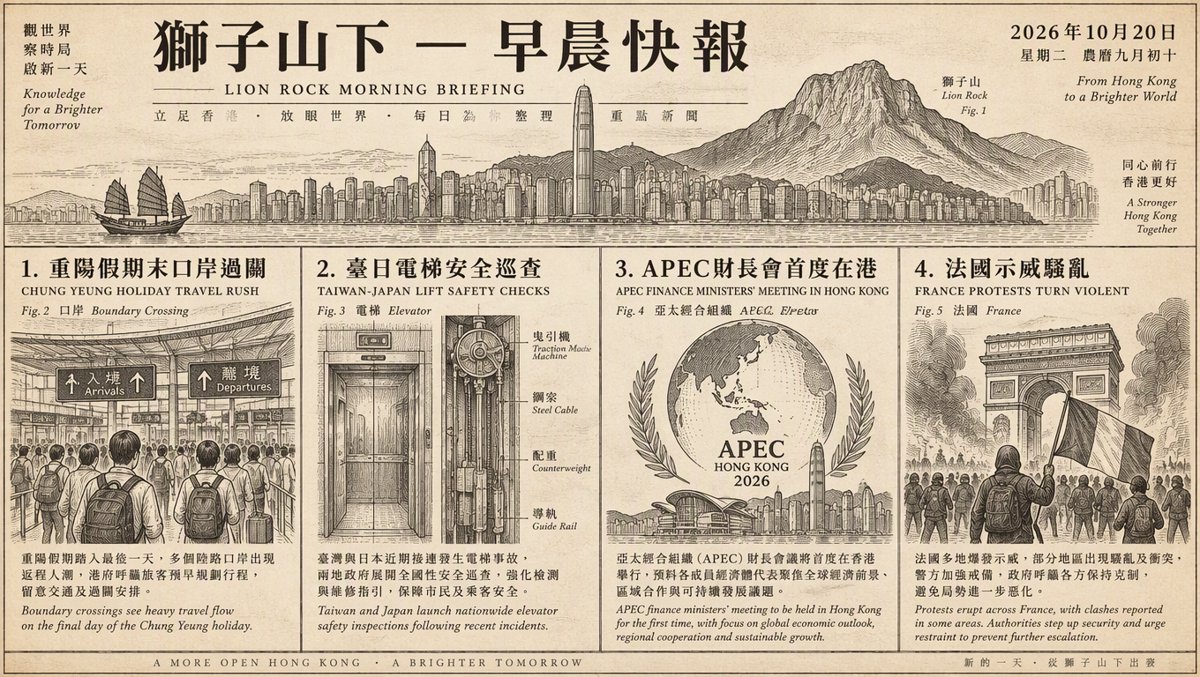 獅子山下每日新聞｜2026年10月20日