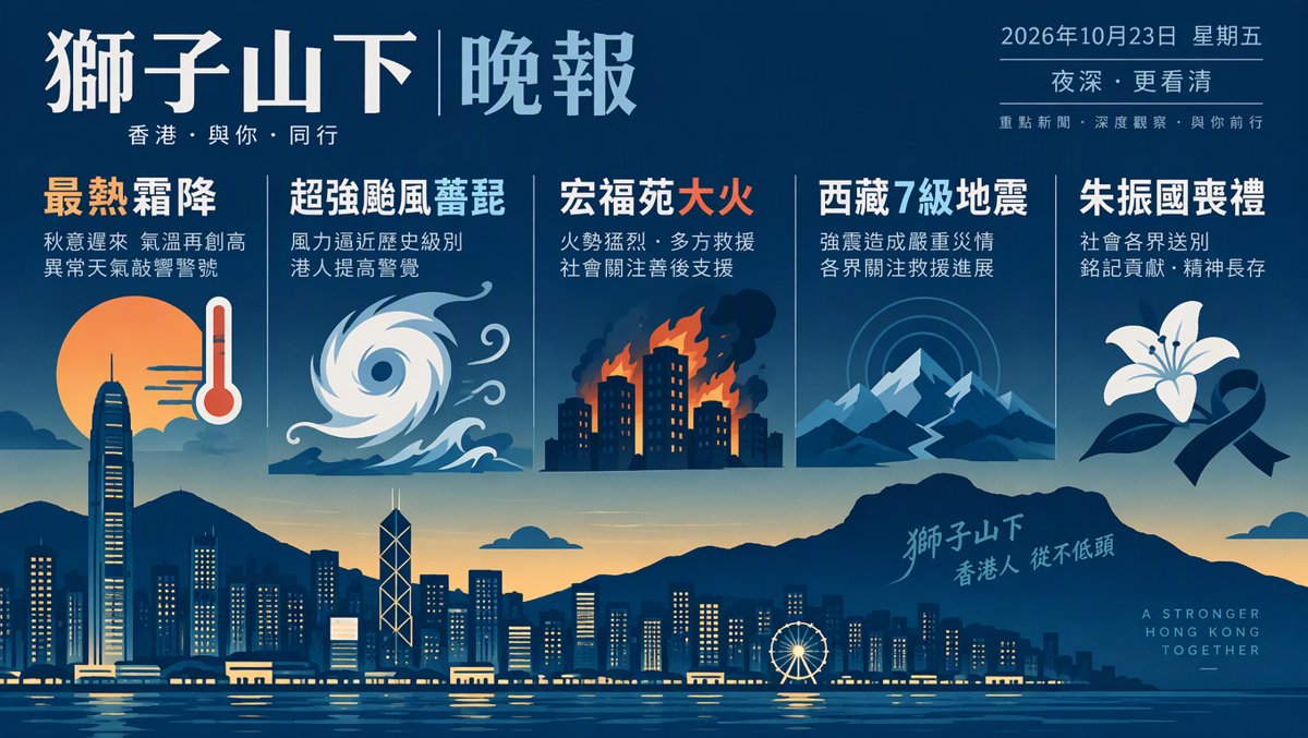 獅子山下每日新聞｜2026年10月23日
