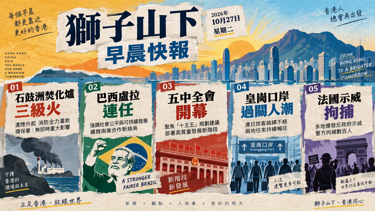獅子山下每日新聞｜2026年10月27日
