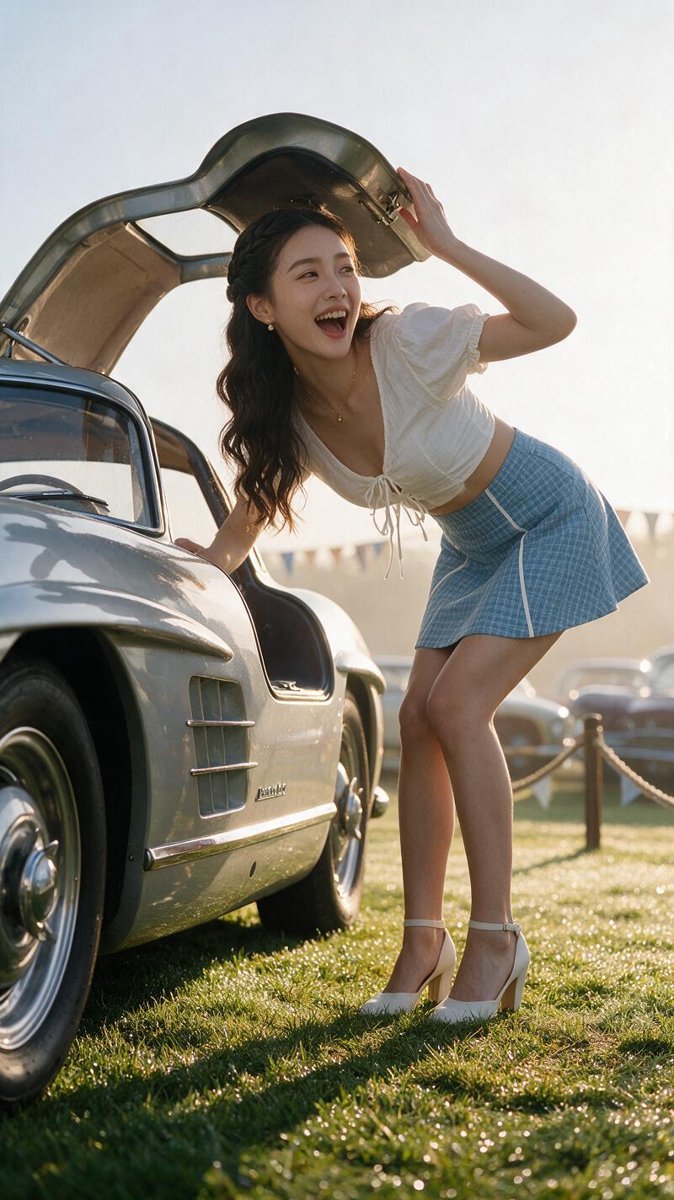 Auto Show Glamour Vol. 11: Sexy Short Skirts & the Vintage Concours 🏆🥂