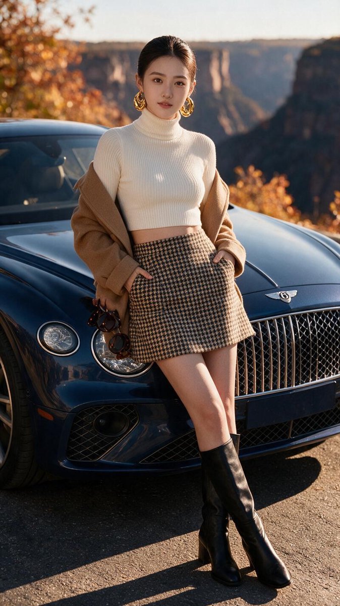 Auto Show Glamour Vol. 12: Sexy Short Skirts & Grand Touring Golden Hour 🍂🏁