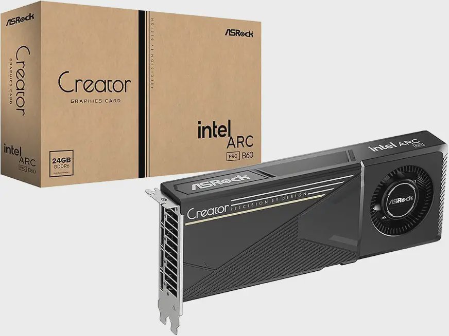 ASRock Intel Arc Pro B60 Creator 24GB graphics card