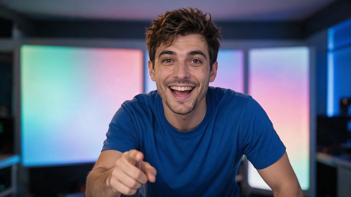 Max leans into camera mid-gesture in the NX Tech Tips studio