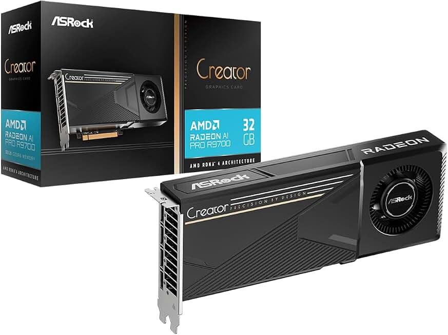 ASRock Radeon AI PRO R9700 Creator 32GB — the value pick