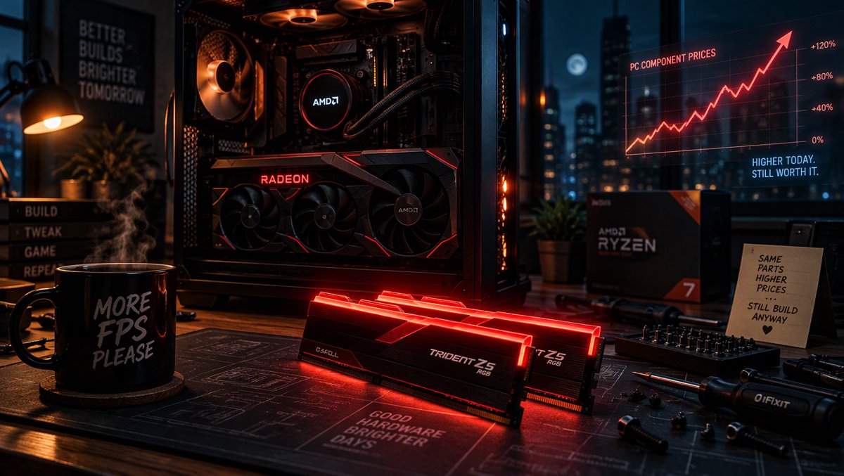 The $1,800 "RAM Crisis" 1440p Build: How to Buy a Gaming PC When Memory Costs More Than Your CPU (Wednesday Custom PC Build)