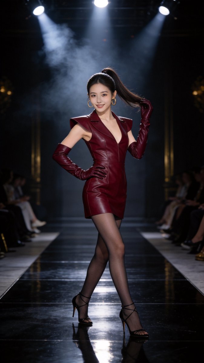 Indoor Runway Glamour Vol. 6: Oxblood, Glacier Blue & Ivory Angel ✨👠