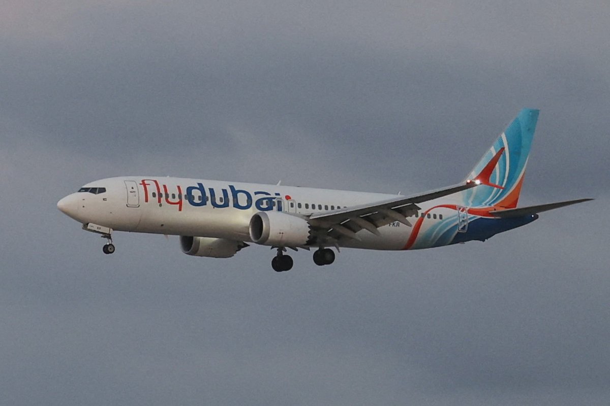 Flydubai aircraft at gate
