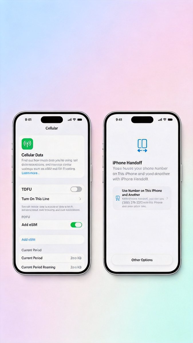 iPhone Handoff toggle inside iOS Settings