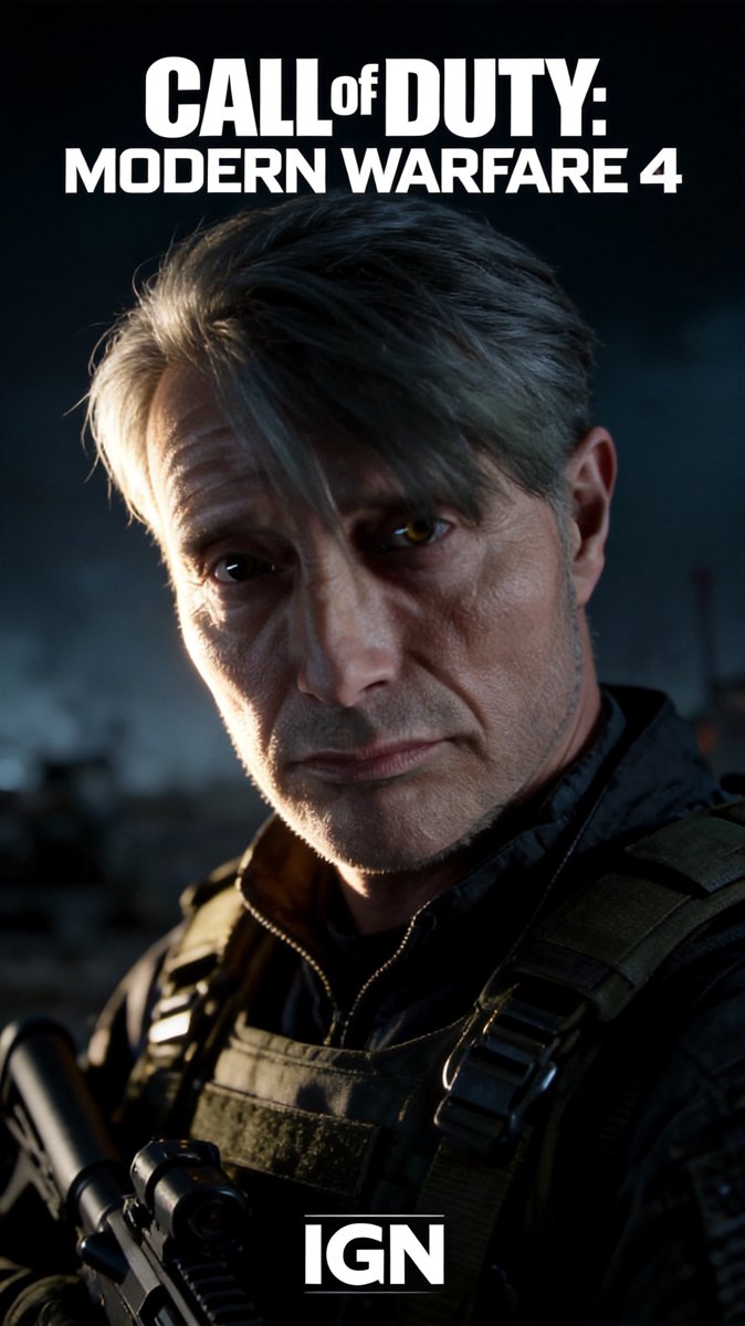 Mads Mikkelsen fronting the Call of Duty: Modern Warfare 4 reveal art — the casting call nobody saw coming but everybody approves of